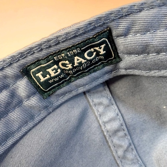 Sunset Beach Legacy Blue Hat Adjustable Buckle Strap Baseball Cap - Picture 4 of 7